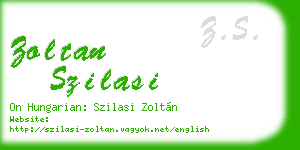 zoltan szilasi business card