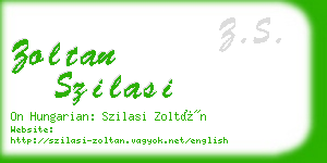 zoltan szilasi business card